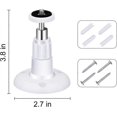 thumbnail image 3 of Safe Wall Mount Adjustable Indoor and Outdoor Brackets 2 Pieces (White), 3 of 5