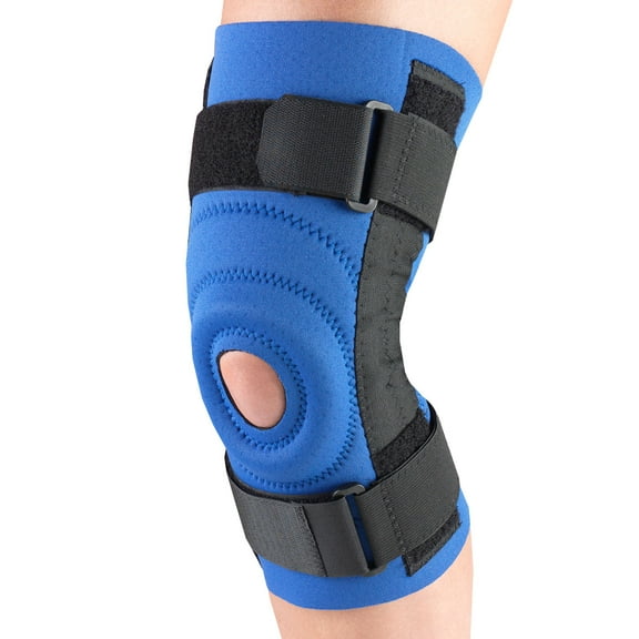 OTC Neoprene Knee Stabilizer - Spiral Stays, Blue, Medium