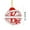 K, variant on Doghiosgha Letter Acrylic Christmas Ornament, Red Letter & Snowflake Patterns Hanging Pendant for Xmas Tree, Wreath & Holiday Decor, 3.1", C