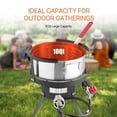thumbnail image 5 of 10 Qt Propane Fish Fryer Kit, Aluminum Outdoor Deep Fryer for Seafood & Wings, with Thermometer & Basket, 54,000 BTU Burner, Backyard Cooking, 5 of 5