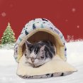 thumbnail image 4 of Nebwoak Cat Beds for indoor Cats and Dog Clearance Christmas Tree Pet Bed Pet Villa Cats Bed Dog Bed Removable Dog Bed Winter Warm Cats Bed Two Purpose Pet Nests Pet Mat, 4 of 6