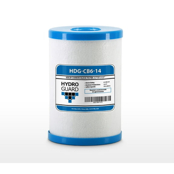 Hydro Guard HDG-CB6-14 CB6 Carbon Block Water Filter Replacement Cartridge