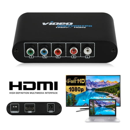 Component Video To Hdmi EEEkit HDMI to Component Adapter for HDMI PS3, Xbox, HDMI to 5RCA (YPbPr + R/L) Component RGB Video Converter ()