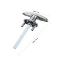thumbnail image 2 of HEALEEP Garage Door 1 Set Silver Steel Wire T Handle Lock Option, 2 of 6