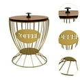 thumbnail image 6 of WeiLaiKeQi Coffee Pod Holder Container Reusable Versatile for Cafe Home Kitchen Counter gold with lid, 6 of 9