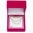 thumbnail image 4 of Fine Silver Plated Drop Double Necklace Set with Simulated Diamonds Adult, 4 of 7