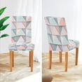 thumbnail image 3 of Yayeee 4 Pack Dining Chair Covers Stretch Parson Chairs Slipcovers Seat Protector, Green Geometric, 3 of 6
