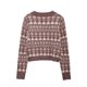 thumbnail image 4 of TRAFZA Moda Mujer Cuello Cuadrado Suéter De Un Solo Pecho Vintage Top Elegante Mujer Manga Larga Casual Cárdigan De Punto Mujer, 4 of 4
