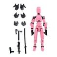 thumbnail image 2 of Figura de Acción Masculina Articulada Strade Fareast Limited Impresa en 3D 4x3D Rosa y Negro, 2 of 8