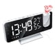 thumbnail image 3 of Termómetro Pantalla digital Higrómetro interior Temperatura Sensor de humedad 76MHz-108MHz Radio Portátil Desktop Snooze Reloj de alarma Blanco Jumpingount EL006192-01B, 3 of 7