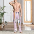 thumbnail image 4 of Salouo Aerial Yoga for Unicorn Print Pajama Pants for Men, Lounge Pants Elastic Waistband Casual Men's sleepwear Loungewear Sleep Pajama Pant -Large, 4 of 7