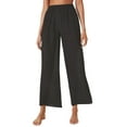thumbnail image 1 of Txlixc Pantalones transparentes para mujer Pierna ancha Ver a través de los pantalones inferiores Biniki Traje de baño Cubrir Ropa de playa Cintura alta Palazzo Pierna recta Fiesta sexy Clubwear Txlixc Ropa de moda, 1 of 5