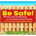 thumbnail image 1 of Be Safe! 13 oz Vinyl Banner With Metal Grommets, 1 of 4