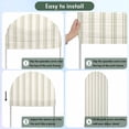 thumbnail image 5 of Sage Green Striped Arch Backdrop Cover, Spandex Fitted Wedding Arch Cover, Modern Farmhouse Green Stripes Round Top Stand Covers for Birthday Ceremony Bridal Shower Party Decor 6.6x3.3 Ft, 5 of 9