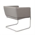 thumbnail image 4 of Eurostyle Ari Faux Leather Lounge Arm Chair in Gray, 4 of 4