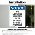 thumbnail image 3 of (2 Pack) No Loitering Allowed On Or In OSHA Notice Sign 18 Inch X 24 Inch Vinyl Label Decal Sticker Weather Resistant, UV Protected for Workplace, Business, and Construction Site, Made, 3 of 7