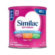 Similac Soy Isomil Powder Baby Formula, 12.4-oz Can, Pack of 6