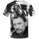 thumbnail image 3 of Camiseta de verano para hombre, cantante Johnny Halladay, estampado 3D, cuello redondo, informal, manga corta, talla grande, moda, 3 of 5