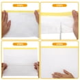 thumbnail image 7 of Unique Bargains Pre-Taped Masking Film 270x2000cm / 65.62ftx106.30" 1 Pcs Plastic Cover White Yellow PE Film Paper, 7 of 7