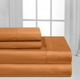 thumbnail image 3 of Luxurious Collection 1000 Thread Count 100% Cotton Bed Sheet Set (Queen, Spice), 3 of 3