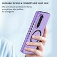 thumbnail image 6 of TECH CIRCLE Magnetic Case for For Samsung Galaxy Z Fold 5 5G 2023 ,Built in Magnet Compatible with MagSafe Charger,Shockproof Lightweight Slim Hard PC Folding Phone Case for Galaxy Z Fold 5,Purple, 6 of 9