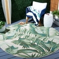 thumbnail image 5 of SAFAVIEH Barbados Igor Botanical Indoor/Outdoor Area Rug, Green/Teal, 8' x 10'5", 5 of 5