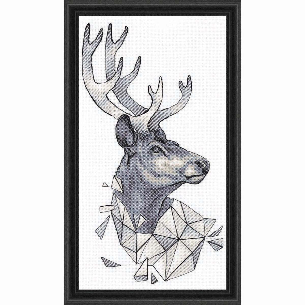 Panna Geometric Deer Counted Cross-Stitch Kit - Walmart.com - Walmart.com
