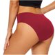 thumbnail image 4 of Puntoco Ropa interior breve para mujer, moda para mujer, color sólido, cintura alta, bikini para la menstruación, traje de baño, bragas para la menstruación, 4 of 5