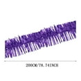 thumbnail image 7 of Christmas Foil Garland, Purple - Fluffy Metal Wire Fringe Decor, Durable & Easy to Shape for Holiday Tree Wall Rail Home Office Event Decorations, 50ft Long, 7 of 7
