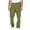 Army Green, variant on Gym Shorts for Men Casual Solid Color Comfy Cotton Three-Point Pants Sports Elastic Mid-Waist Lace-Up Short Pants
