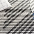 thumbnail image 6 of SAFAVIEH Pyramid Aubrey Geometric Area Rug, Grey/Blue Ivory, 6'7" x 6'7" Square, 6 of 7