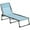 Light Blue, variant on Outsunny Outdoor Folding Lounge Chair, 4-Level Adjustable Chaise Lounge with Headrest, Tanning Chair Beach Bed, Reclining Lounger Cot for Camping, Hiking, Backyard, Multicoloured