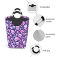 thumbnail image 4 of KLL Skull Rainbow Mushroom Laundry Hamper,Large Canvas Fabric Lightweight Storage Basket Toy Organizer Dirty Clothes Collapsible Waterproof, 4 of 6