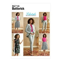 Butterick Pattern: Lifestyle Wardrobe, Misses' Jacket, Dress, Top, Skirt, & Pants Sizes 14-16-18-20-22