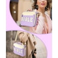 thumbnail image 3 of Soda Candy Bible Cover Case for Women, Large Chenille Letter Bible Bag with Shoulder Strap Bible Carrying Tote Bags for Bible Study Accessories, for Women Lady, 3 of 7