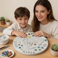 thumbnail image 6 of Stepping Stone for Kids DIY Handprint Gift Kit Indoor Outdoor Family Keepsake Gift, Includes 1 Mod, 26 Letter Stamps, and Colored Stones, 6 of 7