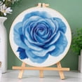 thumbnail image 3 of A Rose Easy Stamped Cross Stitch Kits for Beginners with Hoop Simple Patterns 11CT Counted Embroidery Needlepoint Crafts Arts for DIY Enthusiasts and Home Decor 26x26cm(1), 3 of 8