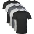 thumbnail image 1 of Camiseta Gildan Crew para hombre G1100 negro/gris deportivo/carbón XL, 1 of 7