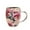 xwen1110-49C, variant on 12OZ Double Walled Glass Coffee Mug,Insulated Layer Flowers Coffee Cup with Handle,Demitasse Clear Cups with Flower for Cappuccino Coffee Tea Milk Latte Juice