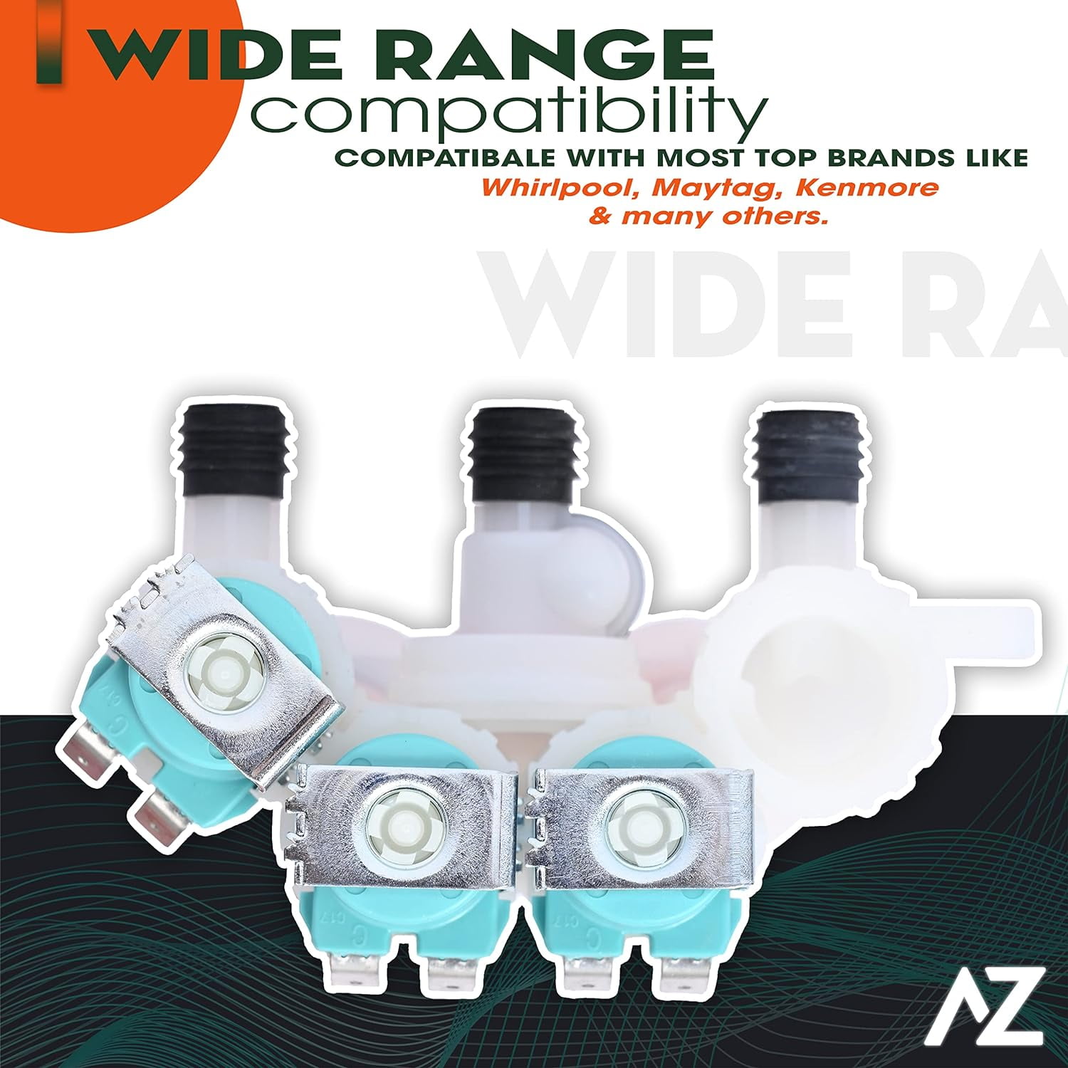 Water Inlet Valve Replacement for Whirlpool WTW7040DW0 WTW7040DW1 MVW6230HW2 WTW8000DW4