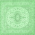 thumbnail image 1 of Ahgly Company Indoor Square Medallion Emerald Green Traditional Area Rugs, 4' Square, 1 of 4