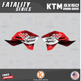 thumbnail image 2 of Kalair GFX Graphics Kit for Ktm 50SX MINI SX50 (2009-2015) Fatality Series, 2 of 5