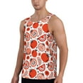 thumbnail image 2 of Lsque Hand Drawn Tomatoes Pattern Mens Tank Tops Muscle Athletic Quick Dry Sleeveless Workout Fitness T Shirts Beach Tank Top, Loose-fit Sleeveless Shirt for Men-X-Large, 2 of 7