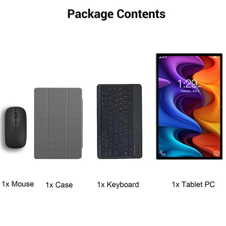 2024 Tab 10.1 in Android14 Tablet PC 12GB+256GB WiFi Dual Camera Bluetooth 3.5mm