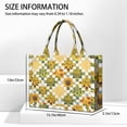 thumbnail image 3 of Large Capacity Tote Bag,Sunflower Checkered Pattern Handbag Fashion Luxury Tote Bag,15.7"x13"x 5.1" Inches,Laptop Compatible, 3 of 6