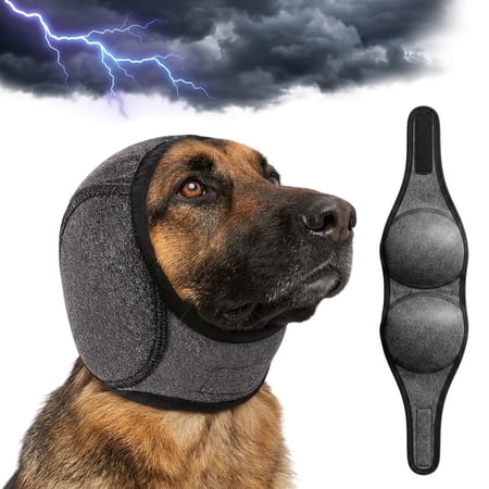 Zenpup Noise Cancelling Ear Wrap, No Flap Ear Wrap for Dogs, Waterproof Dog Head Wrap
