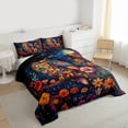 thumbnail image 3 of Feelyou Rustic Owl Flower Twin Comforter Sets, Mystic Hippie Galaxy Bedding Set, 2 Pieces, 3 of 8