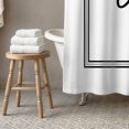 thumbnail image 3 of Creative Products Classic White Monogrammed Shower Curtain - L, 3 of 7