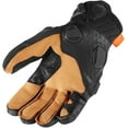 thumbnail image 2 of Icon Hypersport Short Mens Leather Motorcycle Gloves Black LG, 2 of 2