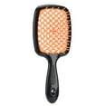thumbnail image 1 of Peine de peluquería BRI antiestático herramienta de peinado portátil masaje cuero cabelludo naranja, 1 of 10